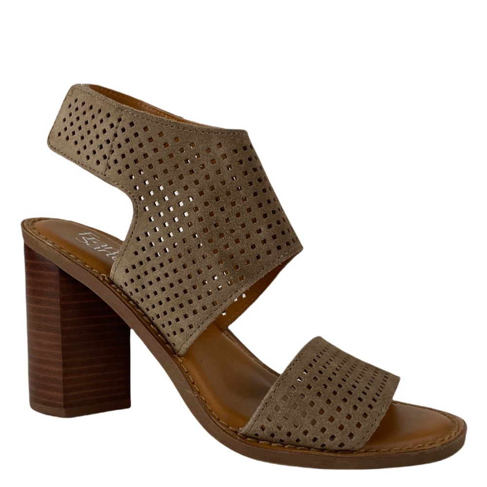 FRANCO SARTO Taupe Suede Heeled Sandal